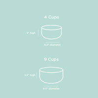 Waggo Olive Edge Bowl packaging or size reference showing the ceramic dog bowl's dimensions and product details.