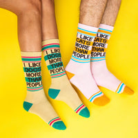 I Like Cats More Than People Crew Socks