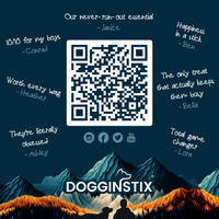 Dogginstix 12-inch braided beef tripe sticks shown in a final product overview image for dogs.