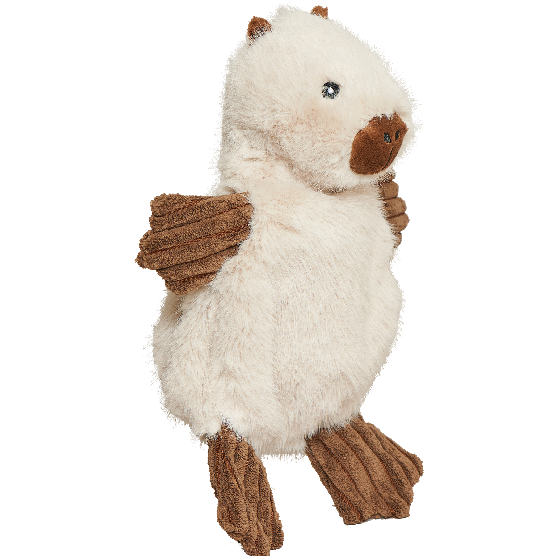 X-Brace Clover Capybara plush toy showing detailed stitching and fabric texture in close-up view.