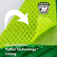 HuggleGroup Bitsy Bunny Knottie toy showing detailed stitching and durable construction features for dogs.