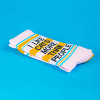 I Like Cats More Than People Crew Socks