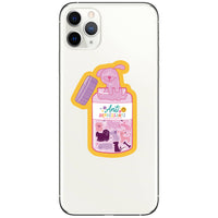 Juju and Moxie Anti-depressant vinyl sticker displayed with size reference or application example showing durability.