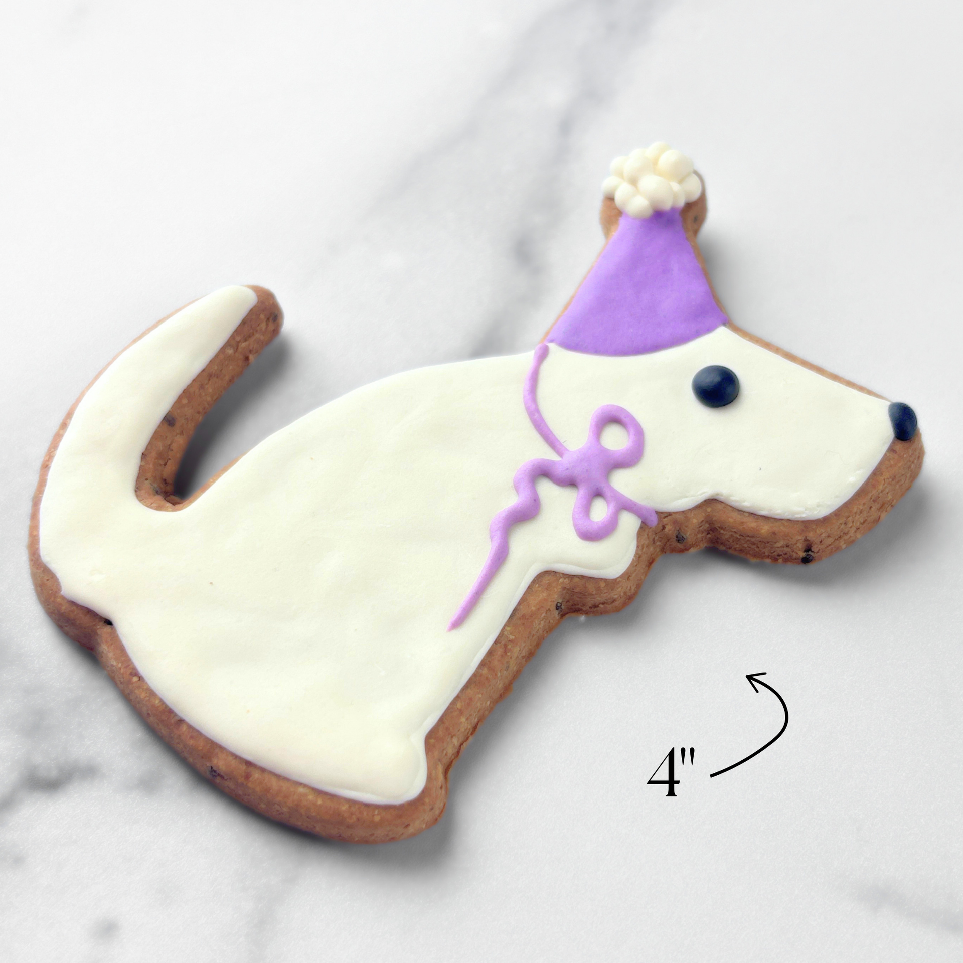 Dog Birthday Treat | Purple Dog Birthday Party Hat Dog Treat
