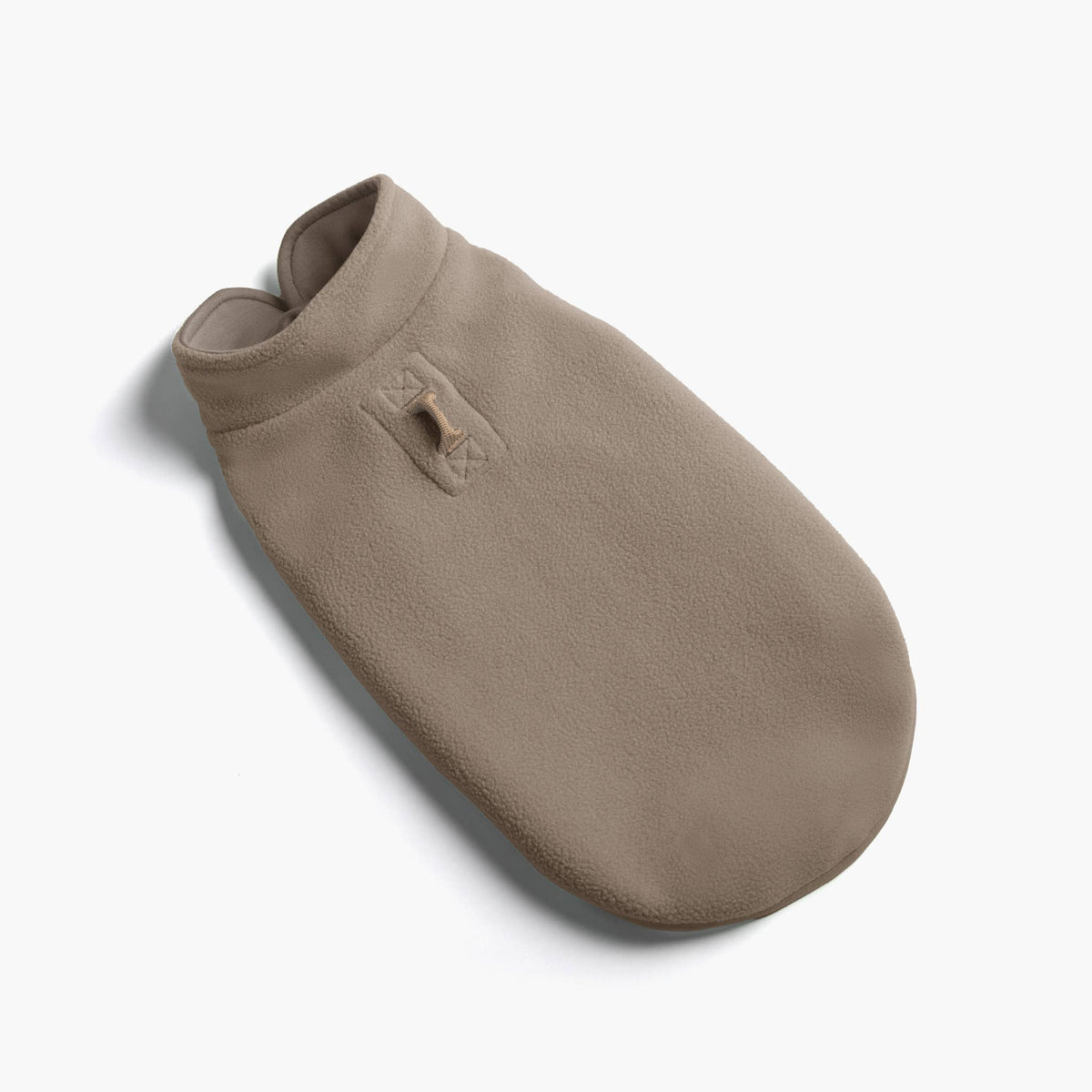 Gooby Everyday Fleece Vest shown from a secondary angle highlighting its soft fabric and fit.