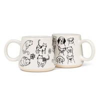 Oversized Mug with Dogs