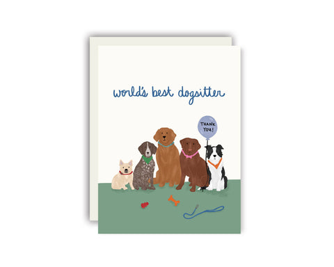 Dog Sitter Thank You Card
