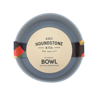 Close-up detail of the ADC Houndstone & Co. silicone dog bowl showing texture and flexible material.