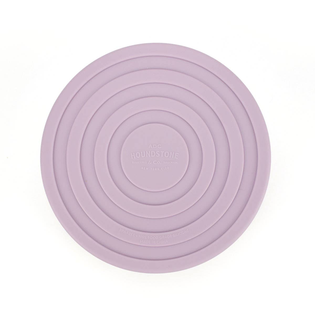 ADC Houndstone & Co. silicone dog bowl shown from an alternate angle highlighting its flexible, durable construction.
