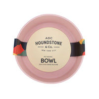 ADC Houndstone & Co. silicone dog bowl shown from above, highlighting its flexible, food-safe construction.