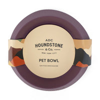 ADC Houndstone silicone cat and teacup dog bowl shown from an alternate angle highlighting its flexible design.