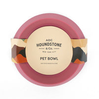 ADC Houndstone silicone cat and teacup dog bowl shown from an alternate angle highlighting its flexible material.