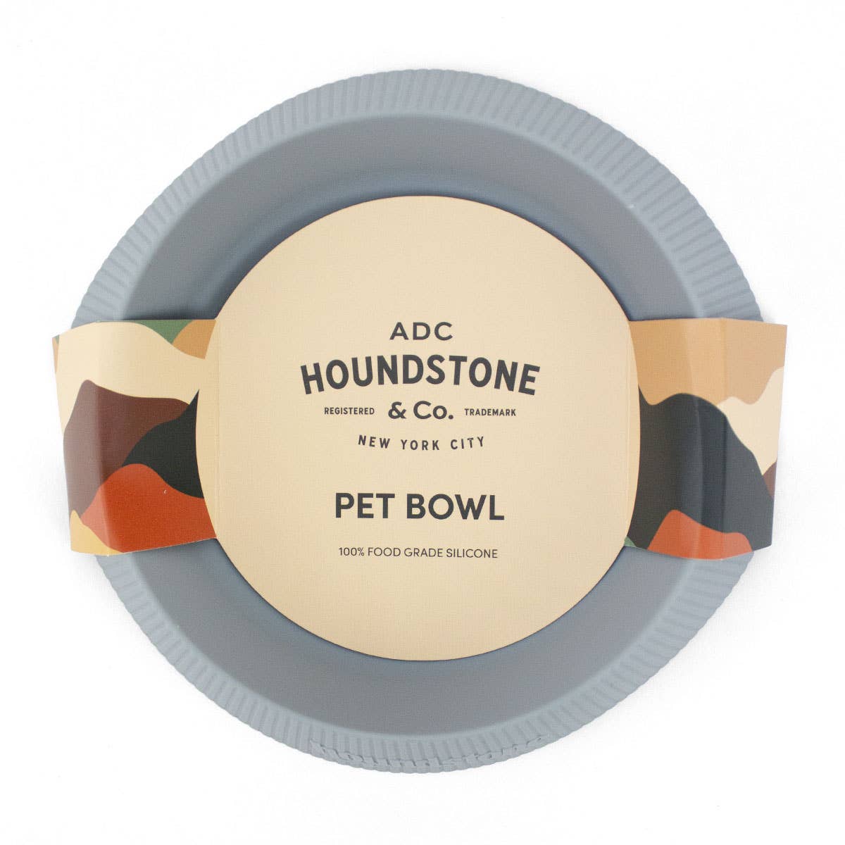 ADC Houndstone & Co. silicone cat and teacup dog bowl shown from an alternative product angle.