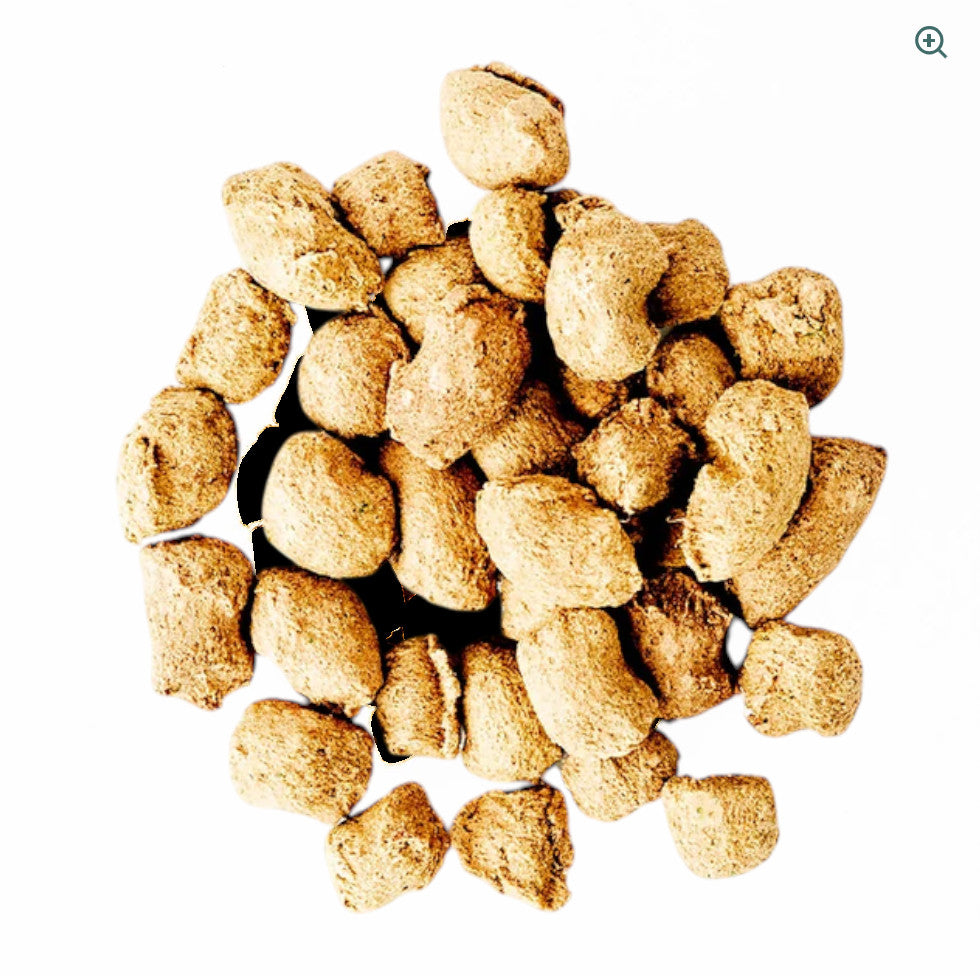 Dog Dish Green Juju Bison Green Bites freeze-dried raw grass-fed bison and organic supergreen dog and cat treats