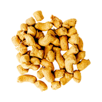 Dog Dish Green Juju freeze-dried duck and orange dog treat bites with a natural brown texture