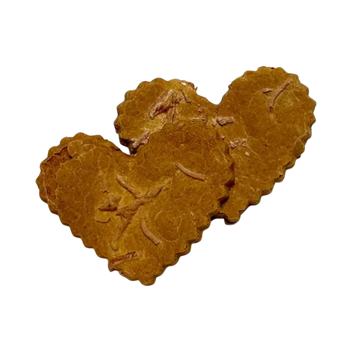 Dog Dish I Heart Cheese Cookie, a heart-shaped, grain-free, all-natural cheese treat for dogs and cats.