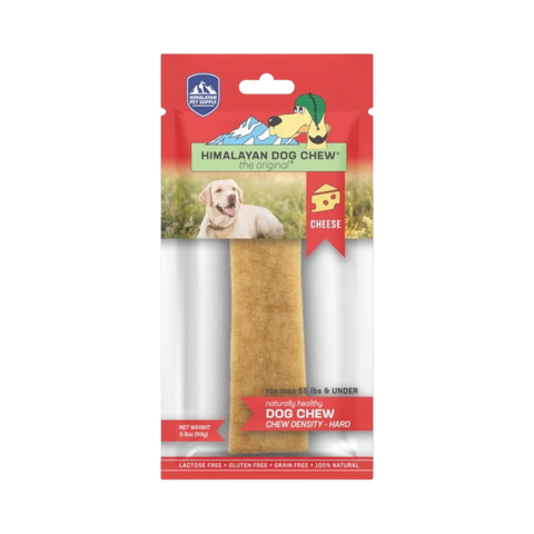 Dog Dish Himalayan Dog Chew large size, a long-lasting, natural, grain-free hard cheese treat for medium to large dogs.