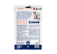 Dog Dish Himalayan Yogurt Sticks bacon flavor dog treat packaging back view with ingredient and nutrition details
