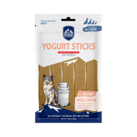 Dog Dish Himalayan Yogurt Sticks bacon flavor soft dog treats in a 4.8oz pouch for all life stages and breed sizes
