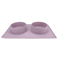 ADC Houndstone & Co. silicone dog bowl shown from an alternate angle highlighting its flexible, durable construction.