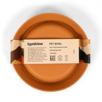 ADC Houndstone silicone cat and teacup dog bowl shown from an additional angle highlighting its flexible design.