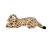 Dog Dish Fluff & Tuff Kali cheetah plush toy with spotted soft fabric and durable reinforced seams for dogs