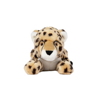 Dog Dish Fluff & Tuff Kali cheetah plush toy with soft spotted fur and reinforced seams for durable dog play
