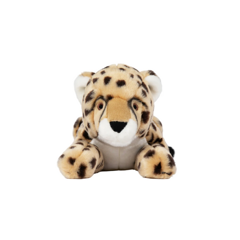 Dog Dish Fluff & Tuff Kali cheetah plush toy with soft spotted fur and reinforced seams for durable dog play