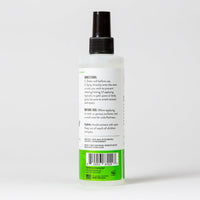Dog Dish Skouts Honor Super Sour Anti-Chew Spray bottle showing directions and ingredients label on white background