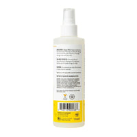 Dog Dish Skout's Honor Honeysuckle probiotic pet deodorizer spray bottle back label with ingredients and directions