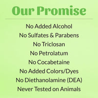 Dog Dish Skouts Honor Super Sour Anti-Chew Spray ingredient promise list on a light green background