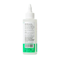 Dog Dish Skout's Honor probiotic ear cleaner bottle showing ingredients and usage instructions on the back label