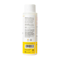 Back label of Dog Dish Skout's Honor probiotic honeysuckle shampoo and conditioner bottle with ingredient list