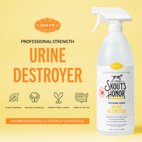 Dog Dish Skout's Honor Urine Destroyer spray bottle for professional-strength pet stain and odor removal