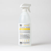 Dog Dish Skout's Honor Urine Destroyer spray bottle for pet stain and odor removal on carpets and upholstery.
