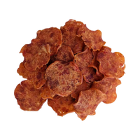 Dog Dish Wild Meadow Farms turkey crispy chips for dogs, featuring a thin, crunchy, and airy texture.