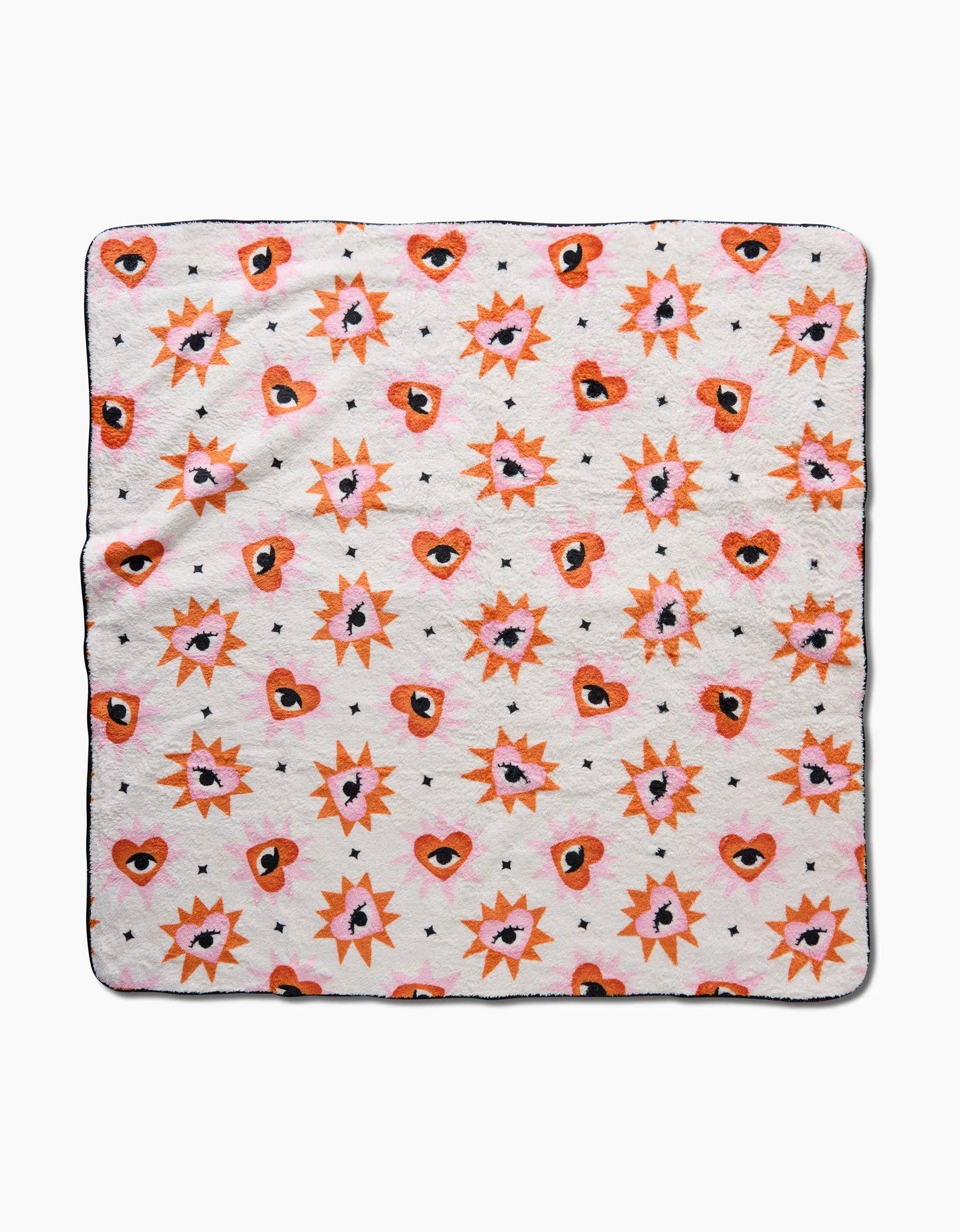 Geometry Cupids Eye Plush Towel in large 36-inch square size showing soft absorbent fabric texture.