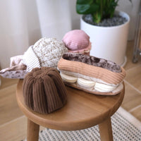 Lambwolf Collective Eclair snuffle toy showing textured cream-colored flaps and multiple fabric textures for dog enrichment.