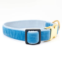Mimi Green | Williams Blue Velvet Collar & Leash