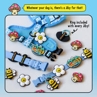 Jiby Dog Crew Pet Me Jiby Dog Charm shown from an alternate angle highlighting design details.