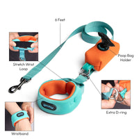 Gooby Escape Free Leash shown in a detailed view highlighting its secure locking clasp mechanism.