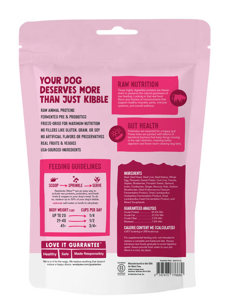 Rawbiotic Bites Food Topper | Beef