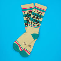 I Like Dogs More Than People Crew Socks