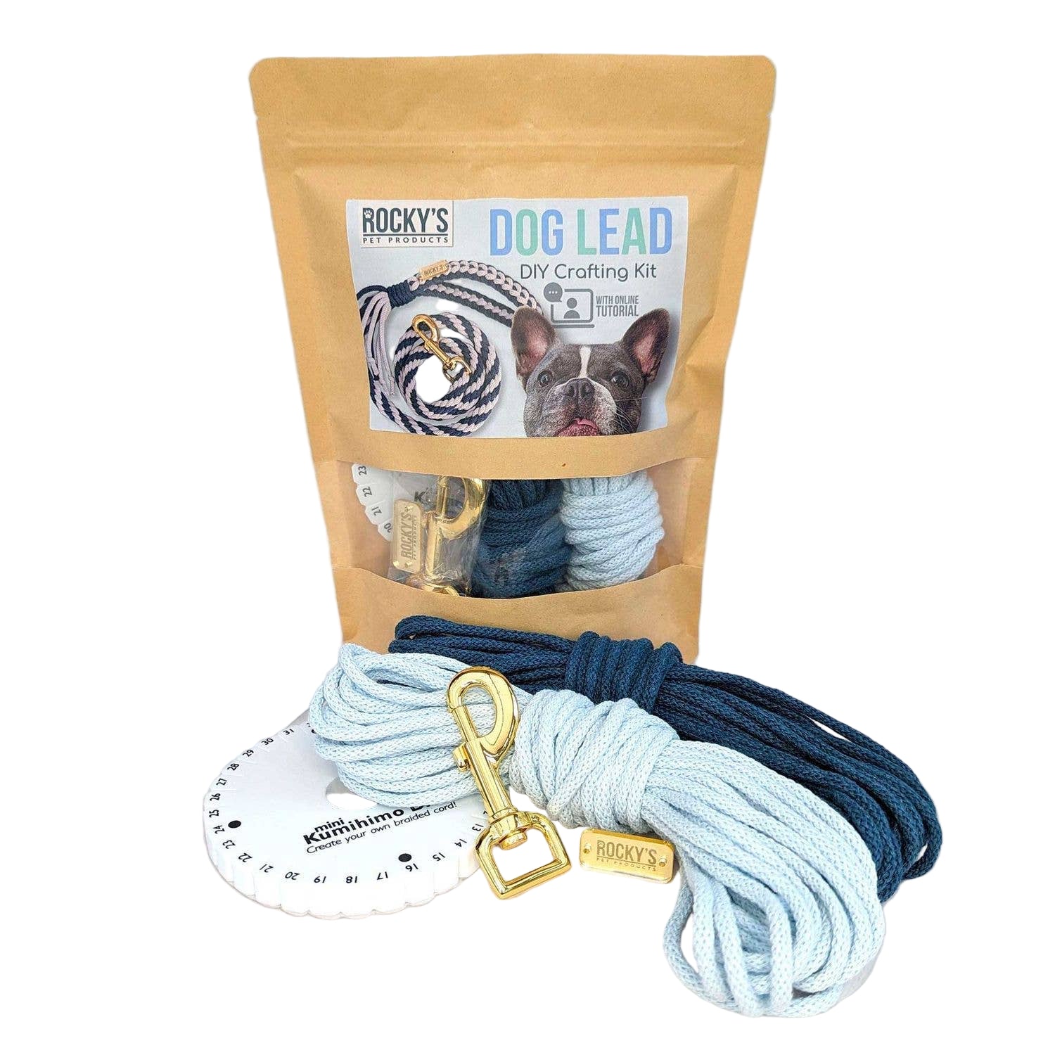 Make Your Own Dog Lead Craft Kit Blue