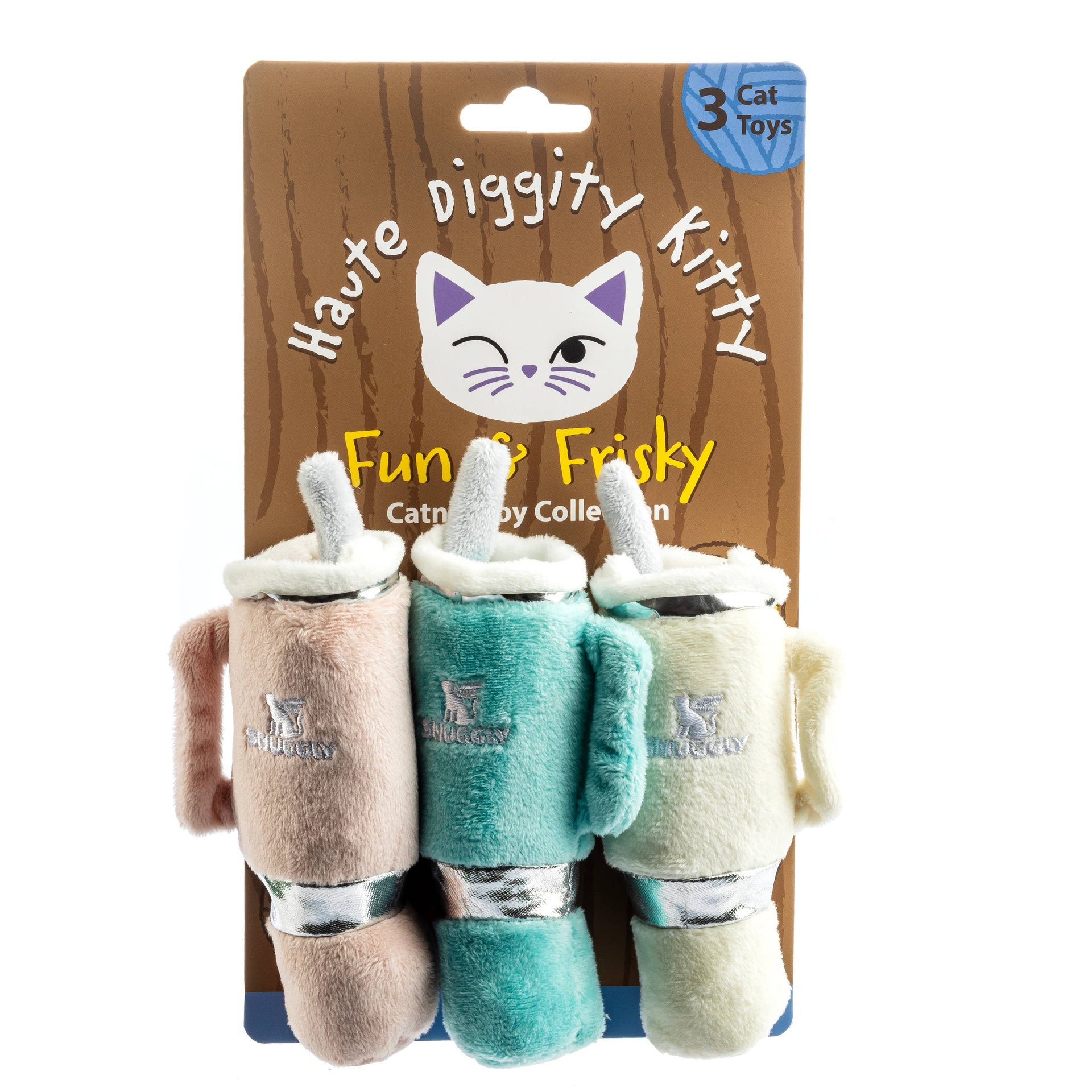 Snuggly Cup 3-Pack Organic Catnip Toy