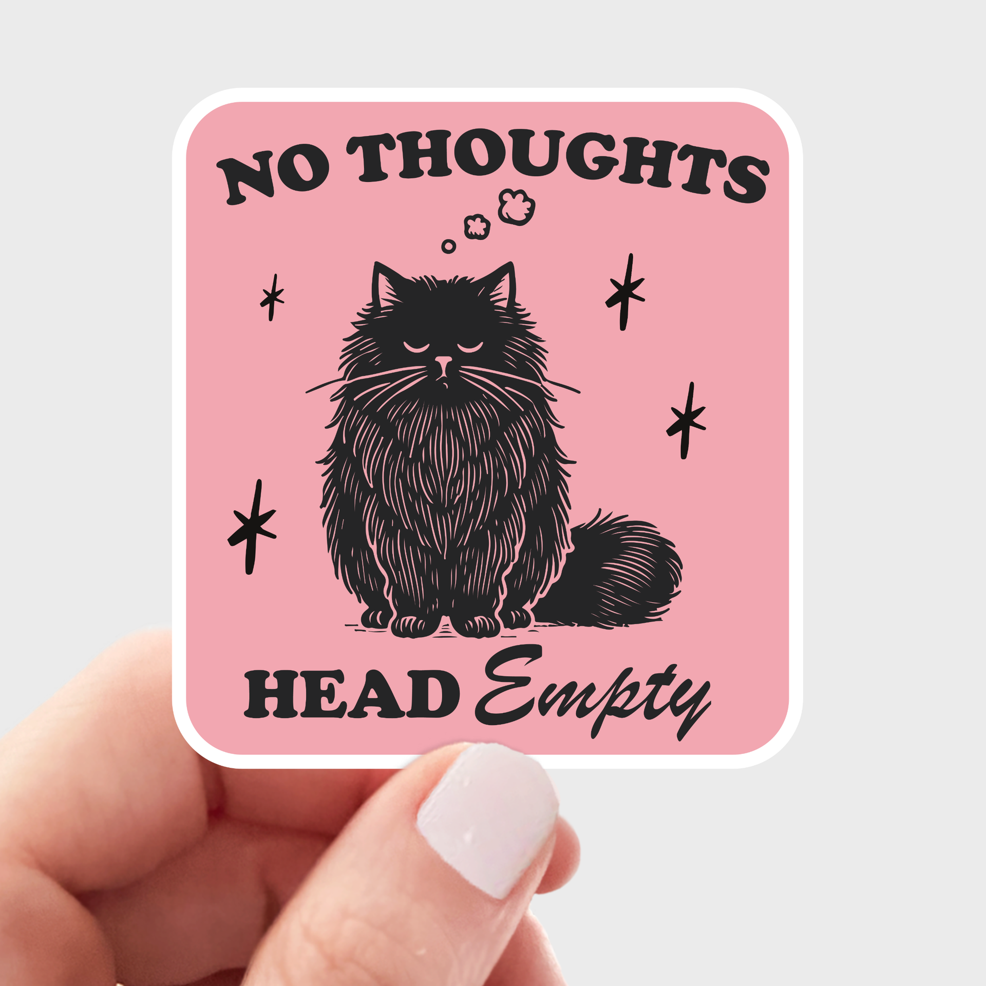 No Thoughts Head Empty Sticker