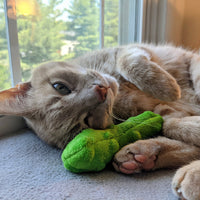 Huxley & Kent Pickle Cat Toy being played with by a cat or shown in lifestyle setting