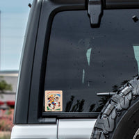 Juju and Moxie Ride or Die Bitches sticker shown with size reference or packaging details.