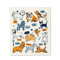 Dogs & Names Swedish Dishcloths