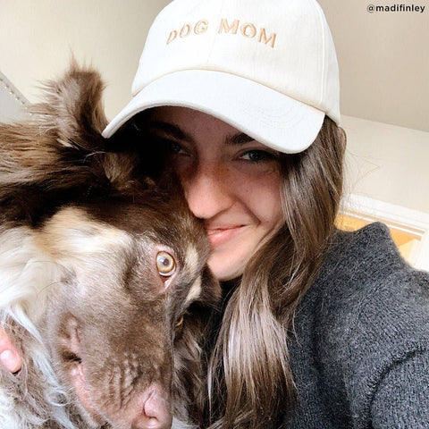 Lucy & Co. | Hat | Ivory Dog Mom